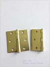 Materiale d'acciaio del metallo placcato ottone delle cerniere di porta di punta della palla per la porta di legno